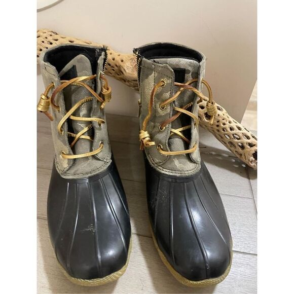 Sperry Saltwater Duck Boot in Camo Size 9.5 - Picture 2 of 8